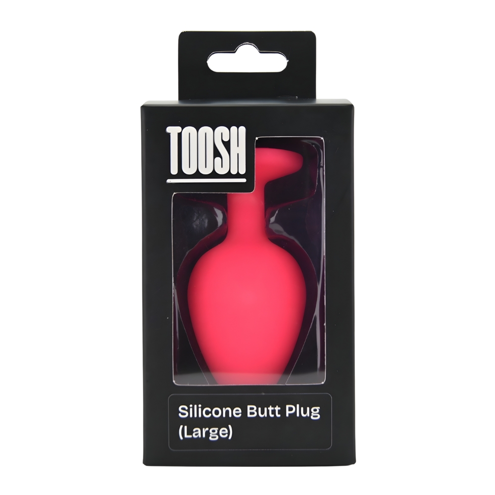 Toosh Pink Silicone Butt Plug Large - Image 7