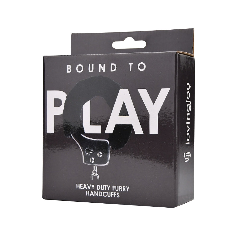 Bound to Play. Heavy Duty Furry Handcuffs Black - Image 6
