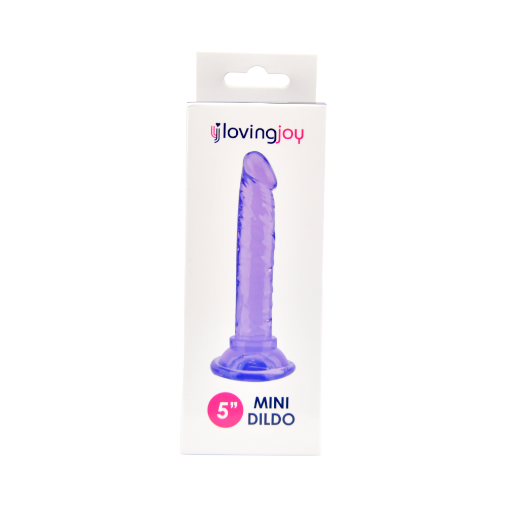Loving Joy 5 Inch Beginners Dildo Purple - Image 5