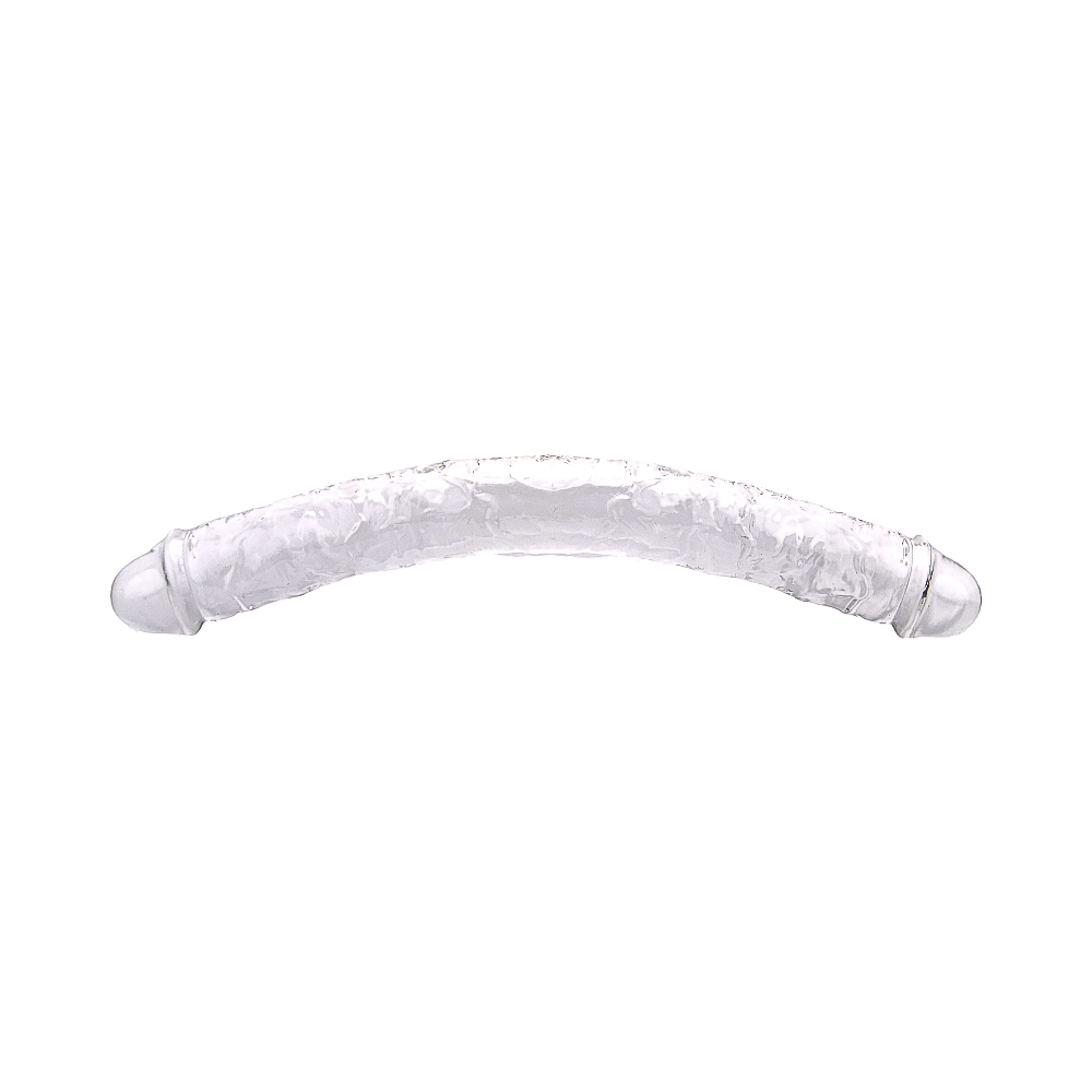 Loving Joy 18 Inch Double Ended Dildo Clear - Image 3