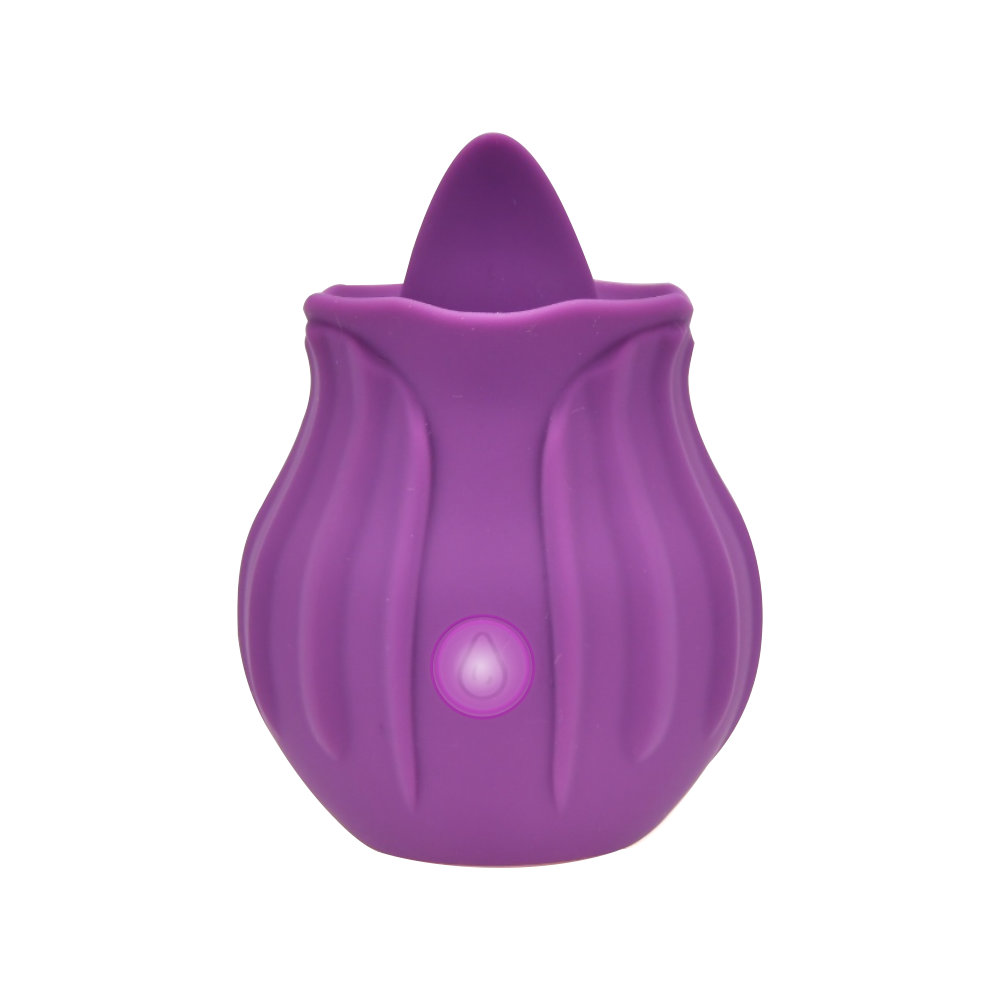 Loving Joy Rose Licking Clitoral Vibrator Purple - Image 3