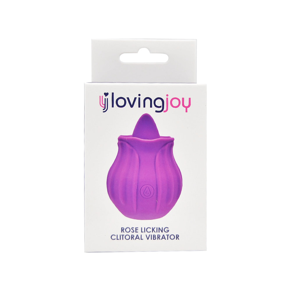 Loving Joy Rose Licking Clitoral Vibrator Purple - Image 6