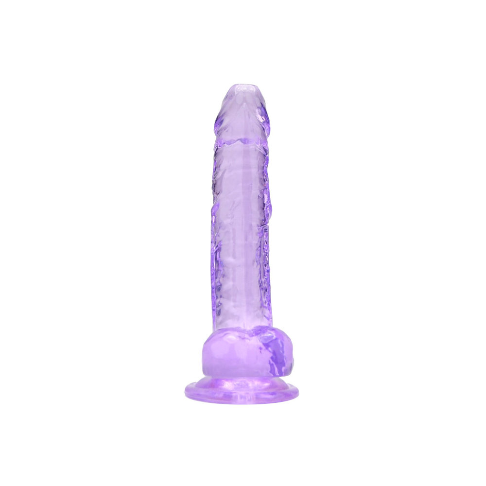 Loving Joy 7 Inch Dildo with Balls Purple - Image 2