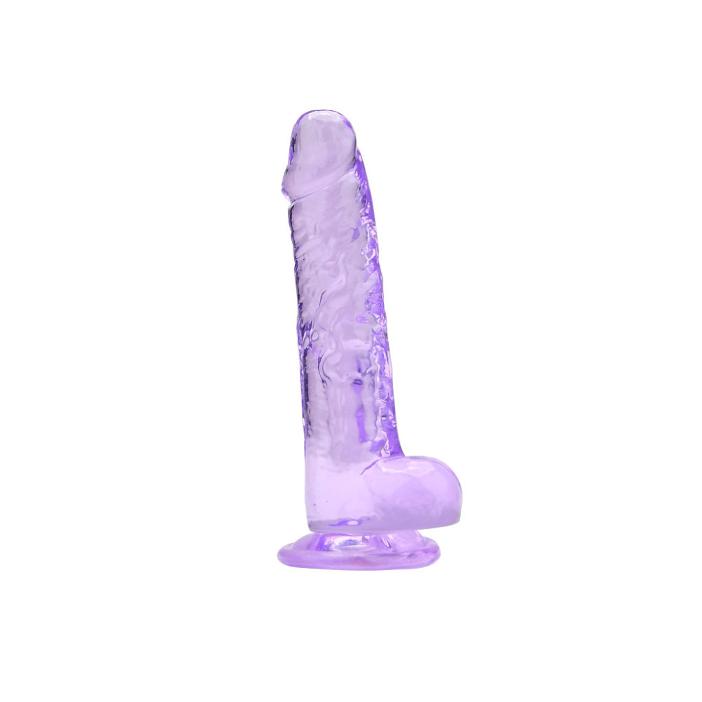 Loving Joy 7 Inch Dildo with Balls Purple - Image 3