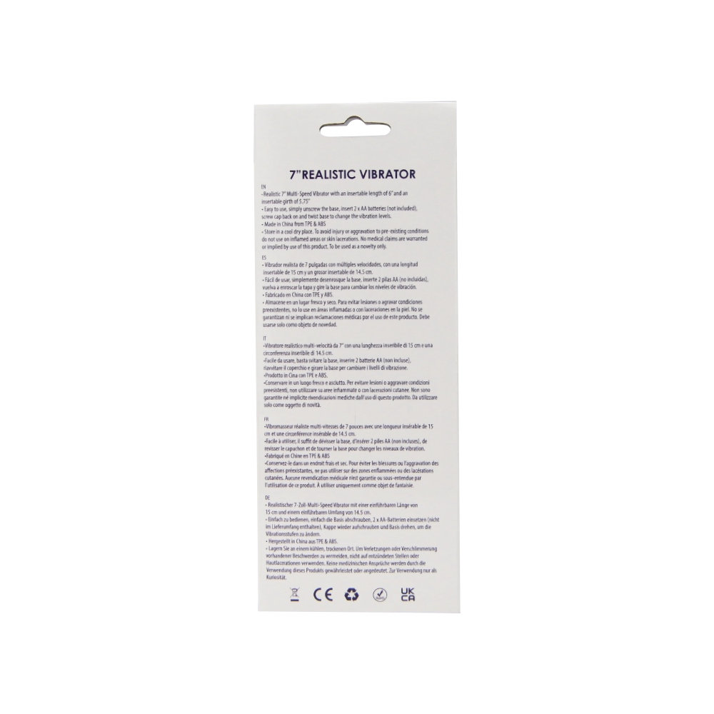 Loving Joy 7 inch Realistic Vibrator Vanilla - Image 9