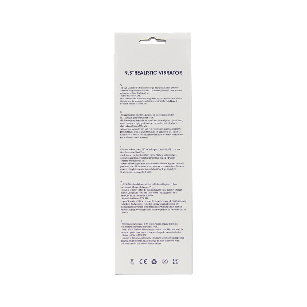 Loving Joy 9.5 inch Realistic Vibrator Vanilla - Image 9
