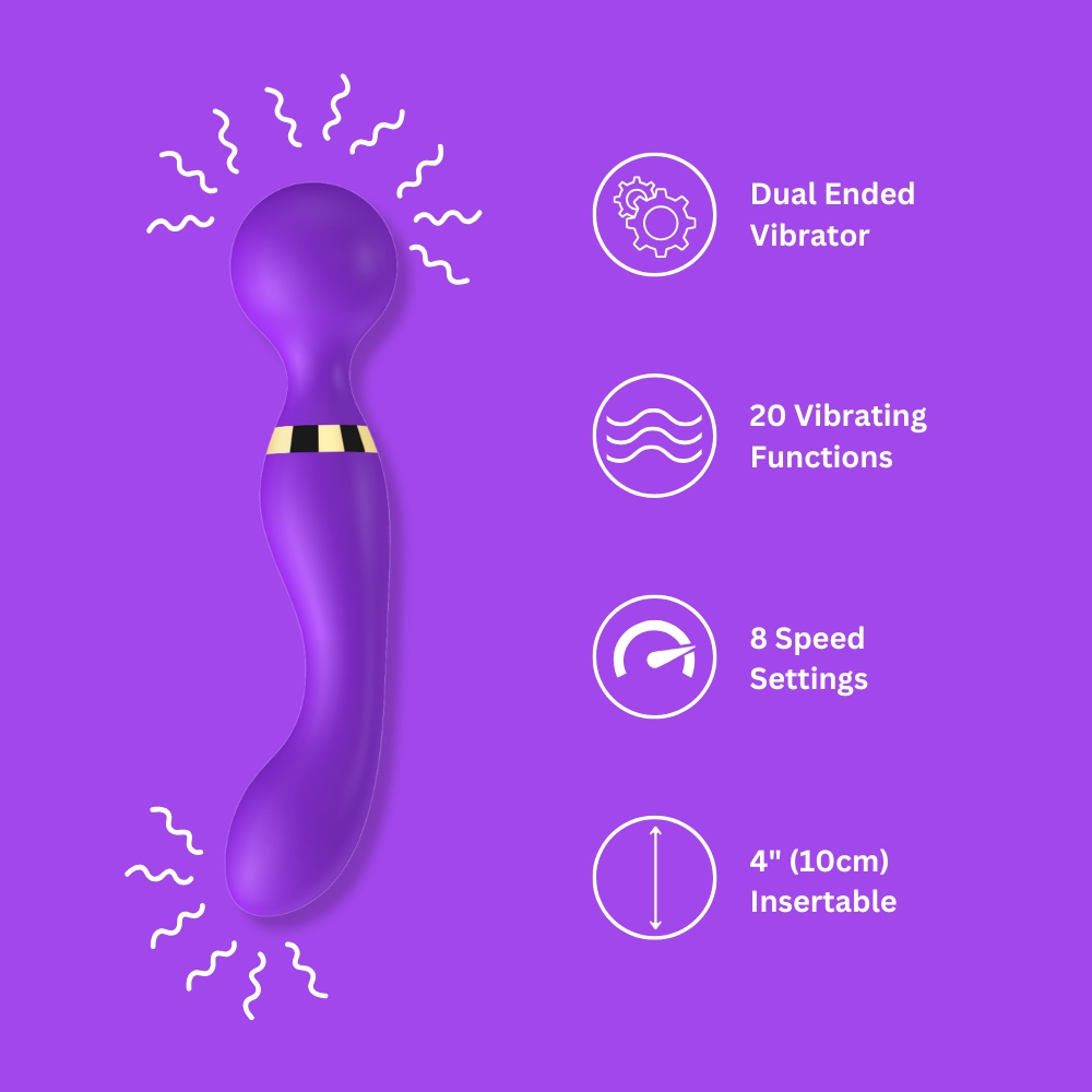 Loving Joy Dual Ended Wand Vibrator - Image 8