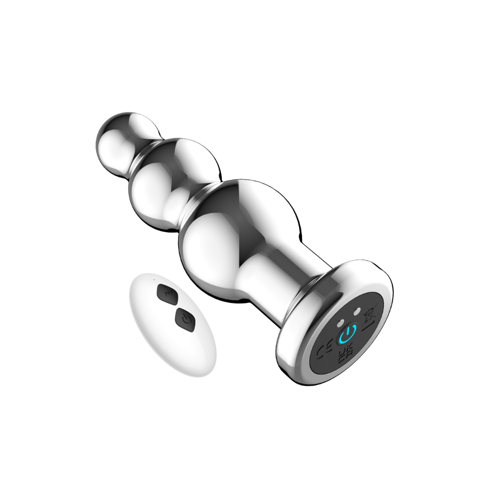 Toosh Remote Controlled Metal Vibrating Anal Beads - Image 2