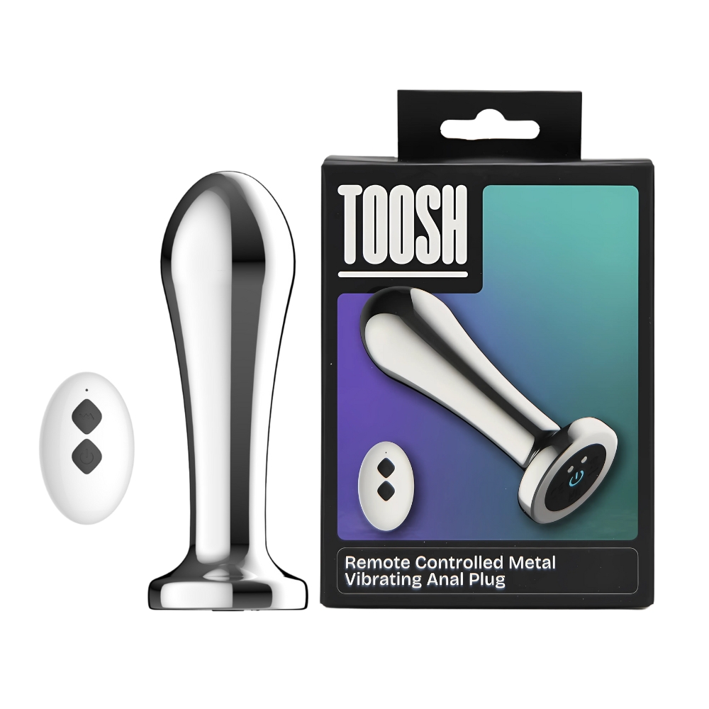 Toosh Remote Controlled Metal Vibrating Anal Plug - Image 9