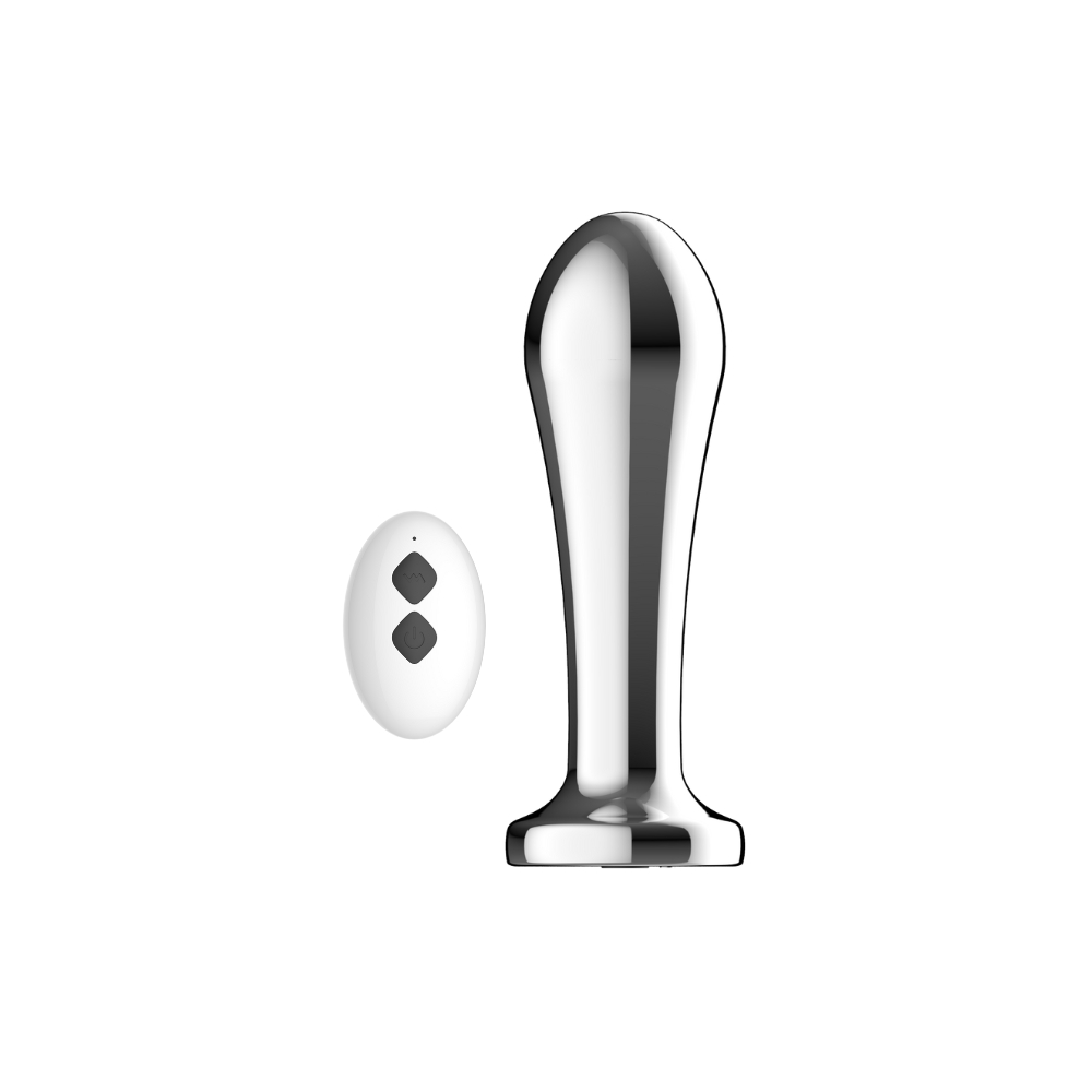 Toosh Remote Controlled Metal Vibrating Anal Plug