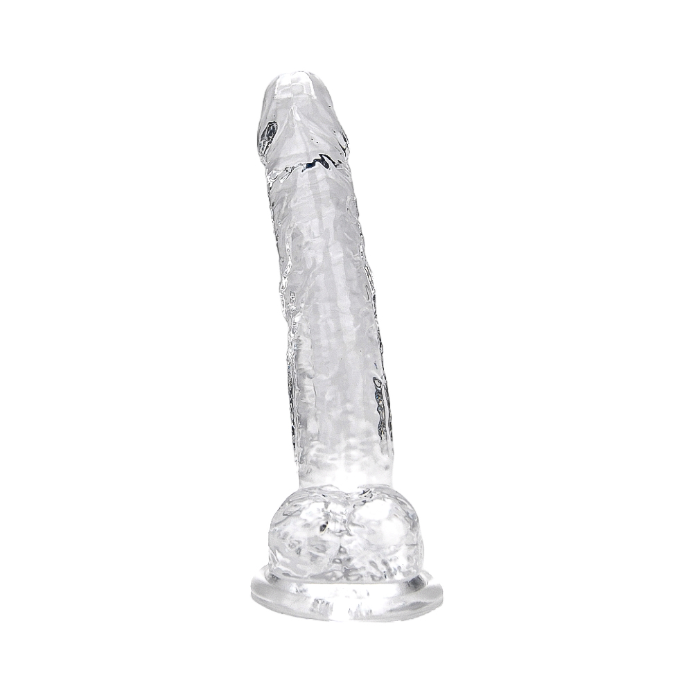 Loving Joy 7 Inch Dildo with Balls Clear - Image 3