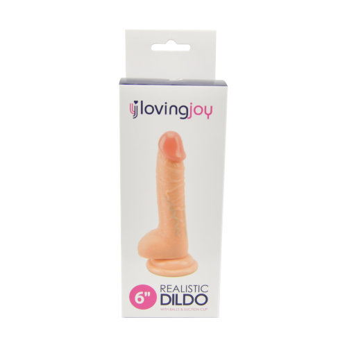 Loving Joy Realistic Dildo with Balls and Suction Cup 6 inch - Image 6