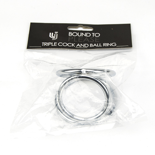 Bound to Please Triple Cock and Ball Ring - Image 5