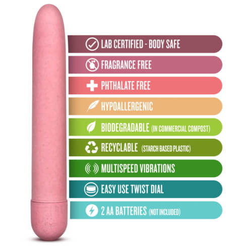 Gaia Biodegradable Eco Vibrator Pink - Image 6
