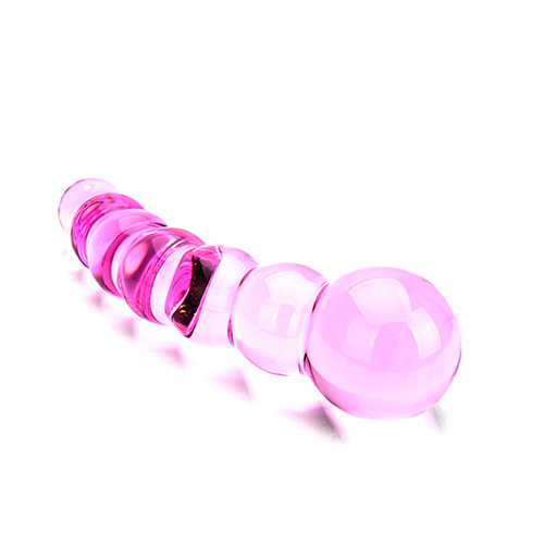 Spectrum Ribbed Glass Dildo - Image 5
