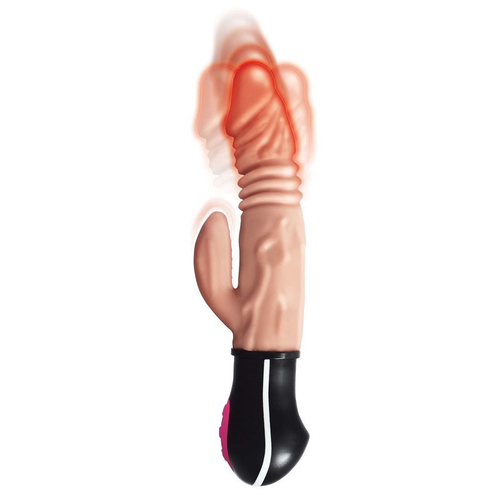 Realistic Warming and Thrusting Vibrating Dildo Flesh - Image 3