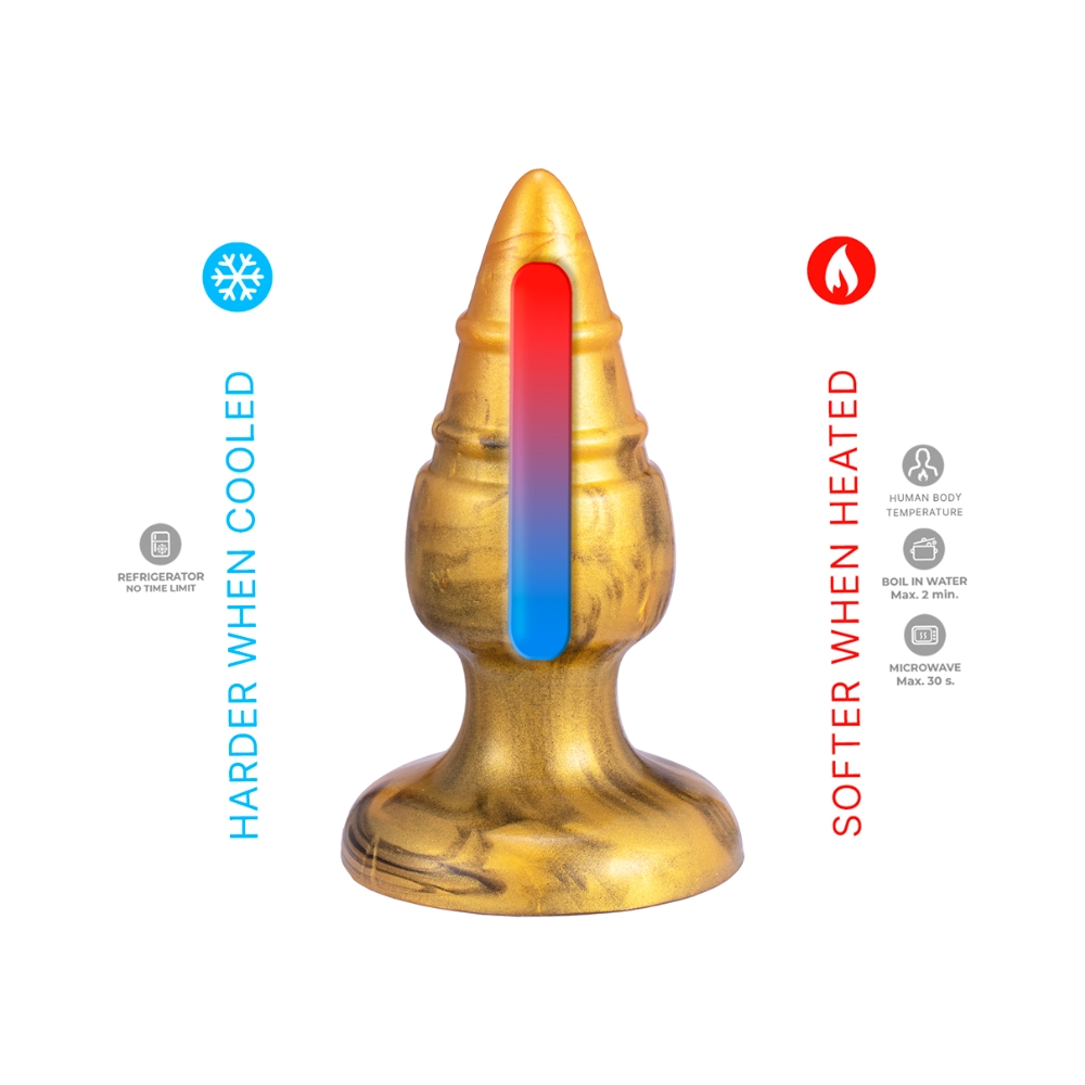 SilexD Fantasy Collection Goldy Butt Plug Medium - Image 4